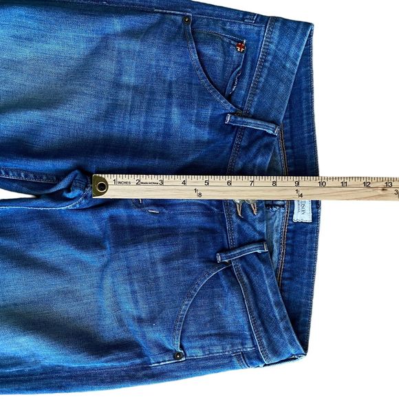 Hudson Collin Skinny Ankle Jeans Women's 27 Blue Flap Pocket Stretch Low Rise - Picture 5 of 11